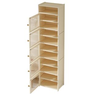 儿童鞋柜入户门口小窄鞋架子2025新款小户型奶油风防尘鞋子收纳柜