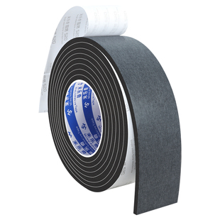 防火泡棉黑色阻燃海绵条门窗eva密封条单面胶防撞减震防风门缝隔音隔热棉管道保温棉缠绕带自粘耐高温隔音棉