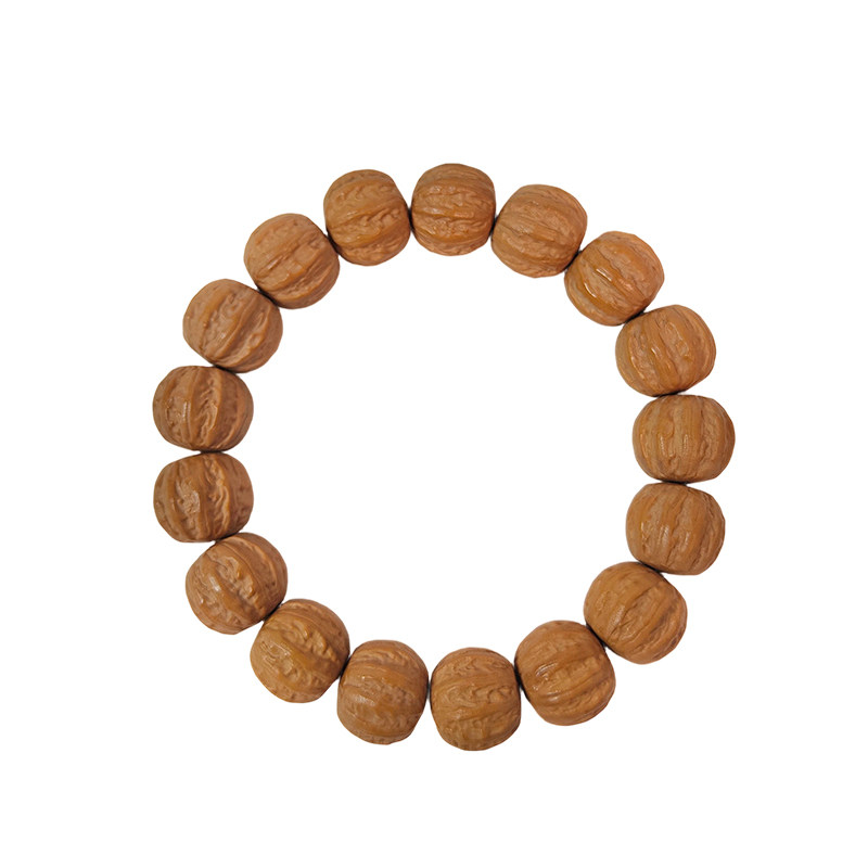 全品毕业级野生京八棱猴头小核桃手工雕刻手串奶酪鲨鱼背单圈文玩