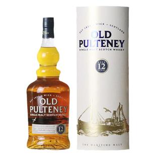富特尼12年单一麦芽苏格兰威士忌OLDPULTENEY700ml英国洋酒礼盒装