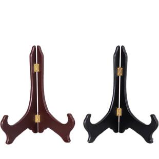 盘子支架托架木质展示盘架托相框工艺品普洱茶饼架子瓷盘架摆件架