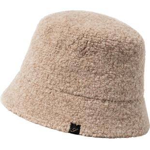 Siggi 帽子女秋冬渔夫帽羊毛水桶帽显脸小百搭小头围韩版毛线盆帽