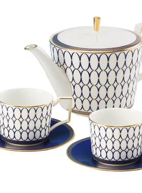 wedgwood金粉年华1壶2杯2碟