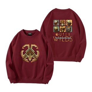 星际拓荒游戏联名OuterWilds同款圆领保暖卫衣男女秋冬宽松衣服