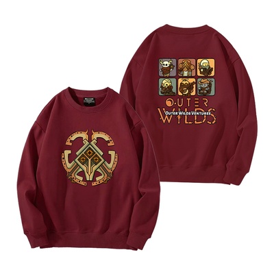 加绒柔顺亲肤保暖圆领卫衣