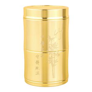 纯黄铜牙签筒餐厅定制logo