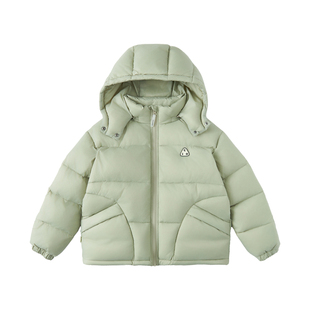 cicochild25冬季女童休闲风常规款白鸭绒中大童连帽防钻绒羽绒服