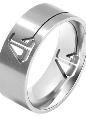 zeroline帆船钛钢戒指女