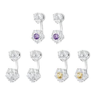 abyb明星同款富瘦双全旋转耳饰轻奢高级耳环新款耳钉送女友礼物