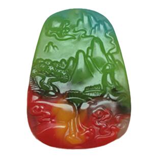 天然正品新疆和田玉龙柱吊坠青玉龙盘主辈辈福挂坠挂件生肖龙项链