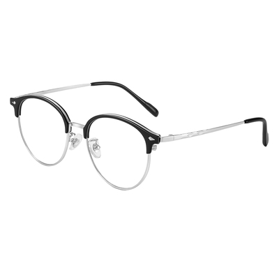 眼镜男款近视眉线半框可配度数