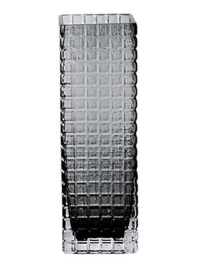 创意方形透明轻奢玻璃花瓶水养鲜花客厅桌面居家现代简约装饰