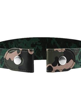 军训弹力迷彩腰带男女学生必备