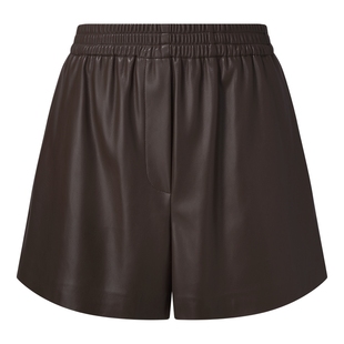 歌莉娅PU皮短裤女2025新款秋季流行穿搭小个子高腰裤子1ECC1A450