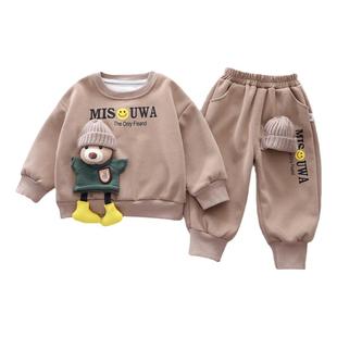 婴儿衣服春季可爱超萌纯棉卫衣8分体9套装10个月一岁男宝宝春秋装