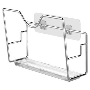 厨房砧板架菜板放置架壁挂式免打孔上墙304不锈钢案板锅盖收纳架