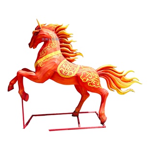 2026马年春节大型花灯马造型新年元宵节户外灯展灯会彩灯生产厂家