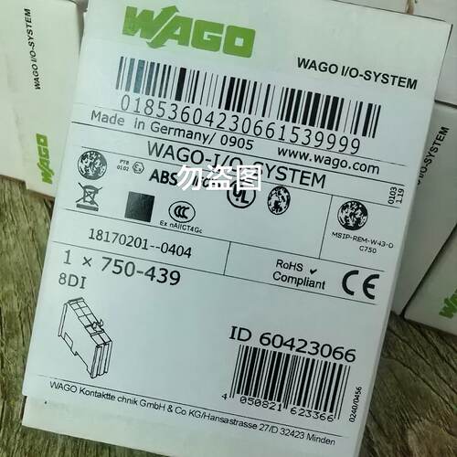 询价-WAGO万可750-439德国8DI模块，生产日