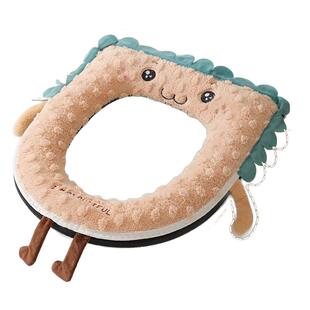 马桶坐垫四季通用秋冬家用2025新款防水厕所坐便套马桶垫圈拉链款