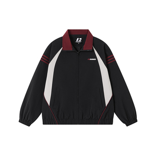 FORNINES撞色拼接立领运动夹克男女2026春季新款情侣衣服潮牌外套