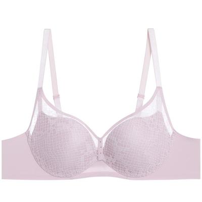 爱慕伊甸内衣女3/4杯中厚水袋模杯小胸聚拢背部净痕文胸2025夏季