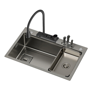 箭牌不锈钢水槽单槽纳米抑菌导流轨道槽带置刀架多功能厨房洗菜盆