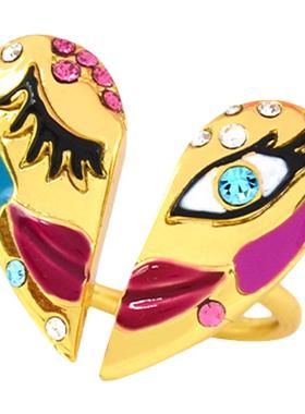 SAHI情人之眼不对称心形戒指