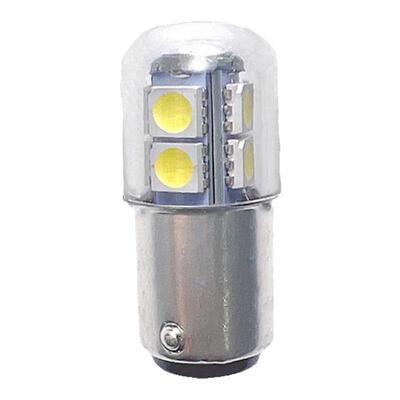 LED灯泡机床指示灯卡口B15单双触点6V12V24V30v48V220V信号船超亮