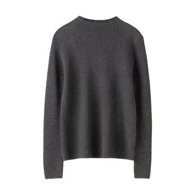 统悦长袖80支精纺加厚羊绒衫女