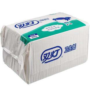 双灯卫生纸家用实惠装平板大包厕纸800g克草纸厕所10包官方旗舰店