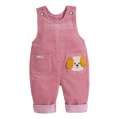 26新款宝宝背带裤男女童休闲灯芯绒春秋可开档婴儿背带裤纯棉长裤