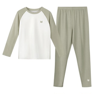 【香菇来了】猫人儿童秋冬新款热八度加厚保暖内衣儿童秋衣套装