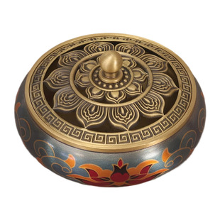 纯铜香炉家用室内香薰炉檀香沉香盘香炉中式复古禅意茶道熏香炉