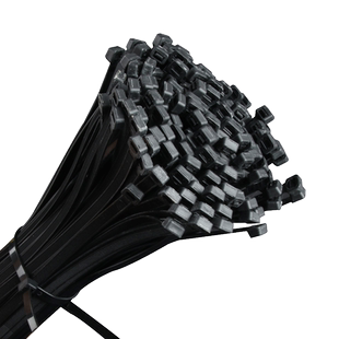 自锁式尼龙扎带4*200mm扎线带固定塑料捆扎带卡扣拉力强黑白两色