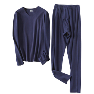 加绒打底衫男士长袖T恤秋冬季内搭体双面磨毛发热德绒保暖上衣