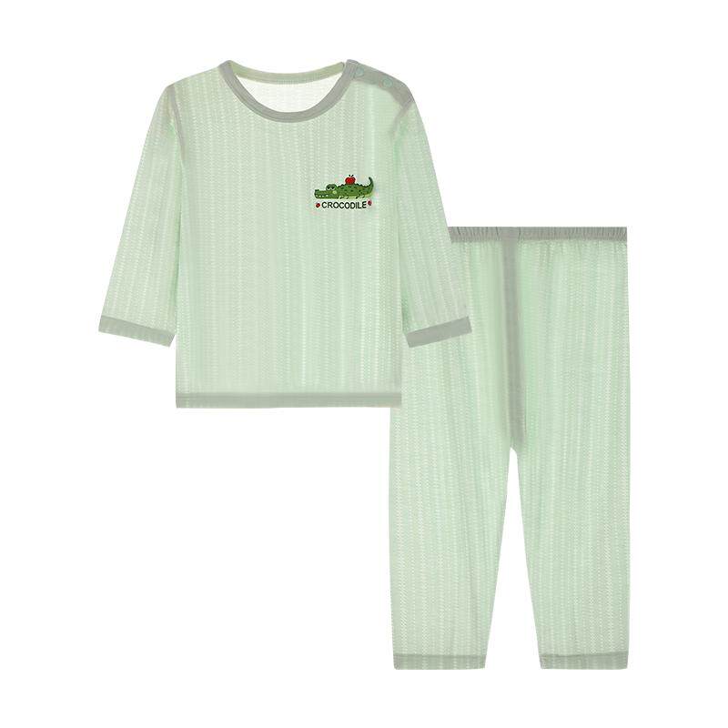 睡衣分体秋衣幼儿家居服套装衣服