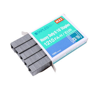 日本MAX美克司进口订书钉 HD-12系列重型钉23/13厚层订书针 加厚大号钉订110页1000枚 1213FA-H