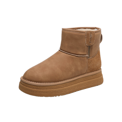 达芙妮加绒保暖软底雪地靴