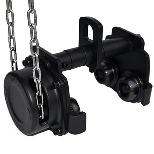 沪工防撞手拉小车工字钢轨道滑轮1T2T3T小车手拉葫芦配件单轨跑车