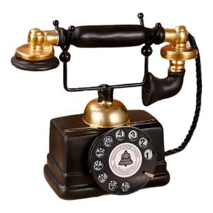 复古电话机小摆件老式怀旧物件书房酒柜书架装饰品工艺品拍照道具