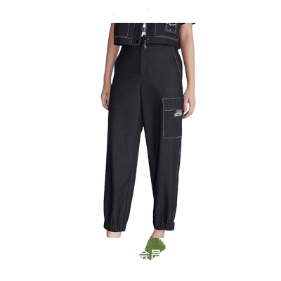 LAURELINE/洛瑞琳百搭小脚裤夏季新款百搭显瘦修身休闲直筒裤女