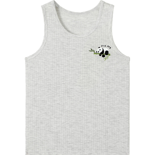 久岁伴儿童打底背心男童春秋薄款透气中大童宝宝外穿运动无袖上衣