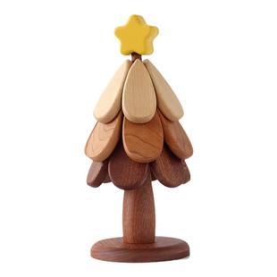 三思工房 圣诞树隔热垫餐桌摆件创意家用防烫耐高温折叠锅垫杯垫