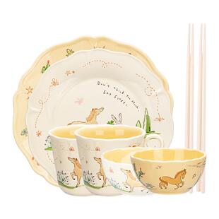 摩登主妇马年新年餐具碗碟盘子家用高颜值本命年碗具乔迁生日礼物