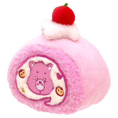 爱心小熊咖啡厅瑞士卷毛绒挂件