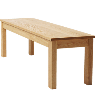 MUMO木墨 细方宽凳 黑胡桃木红橡木原木风细长板凳家用实木条凳子