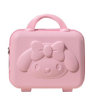 新款韩版手提行李箱化妆箱小箱子14寸16带锁密码箱礼盒迷你收纳包