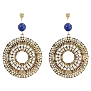 法式复古耳环海边度假异域风耳饰旅游爆款法式轻奢复古耳夹无耳洞