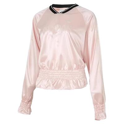 Adidas阿迪达斯女装2026春季新款SMOCKED运动休闲长袖T恤KS2880