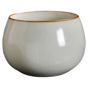 方天星大师汝窑主人杯开片陶瓷家用品茗杯高档复古风汝瓷陶瓷杯子